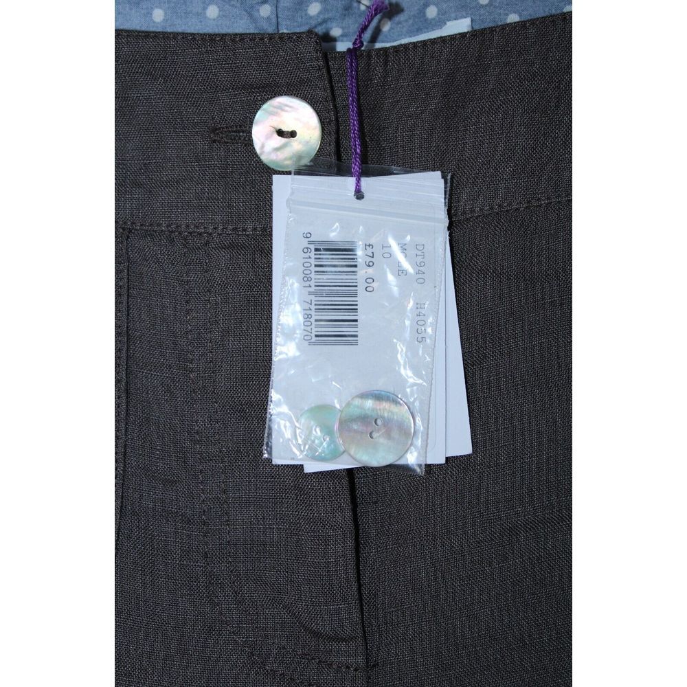 NWT Brora Women's Size 10 Mole‎ 100% Linen Pants - Picture 4 of 9
